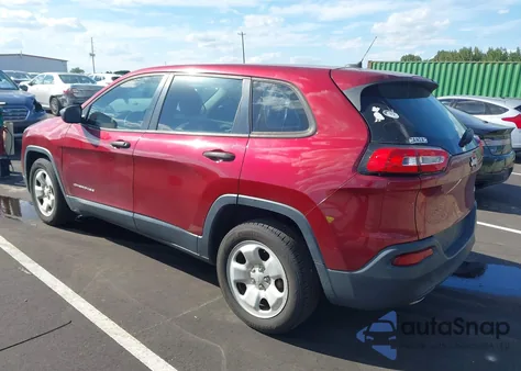 2015 Jeep Cherokee Sport from USA, damaged, VIN 1C4PJLAB0FW517110